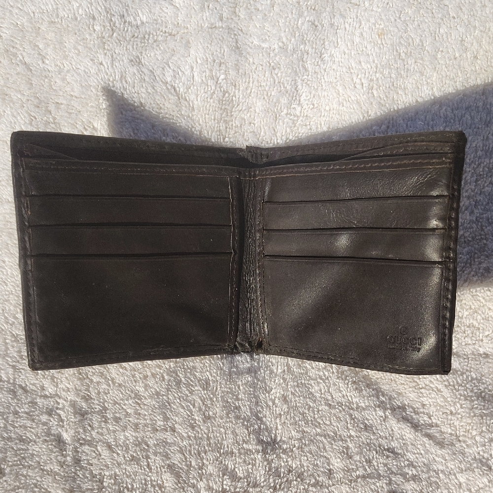 Gucci Brown Wallet with Red and Green Stripe - Picture 2 of 2